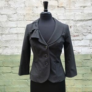 THE LIMITED 3/4 Sleeve Pinstripe Blazer